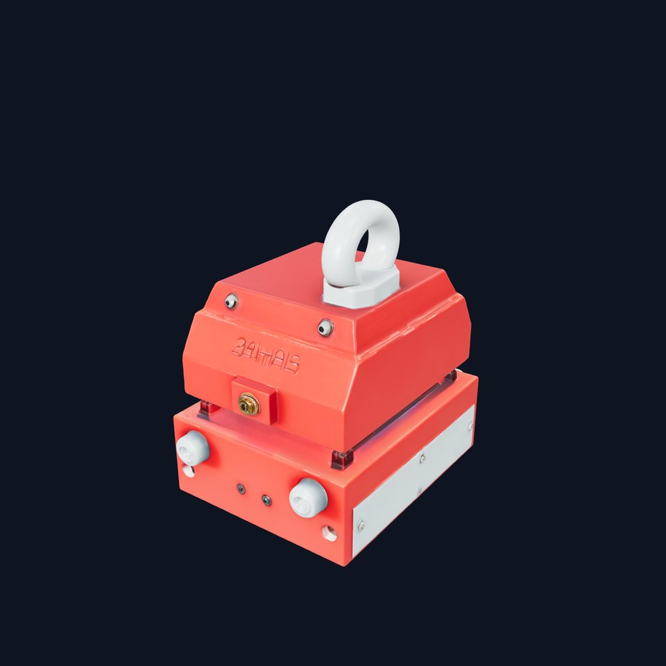 Industrial Magnet Hoist D Model Pack